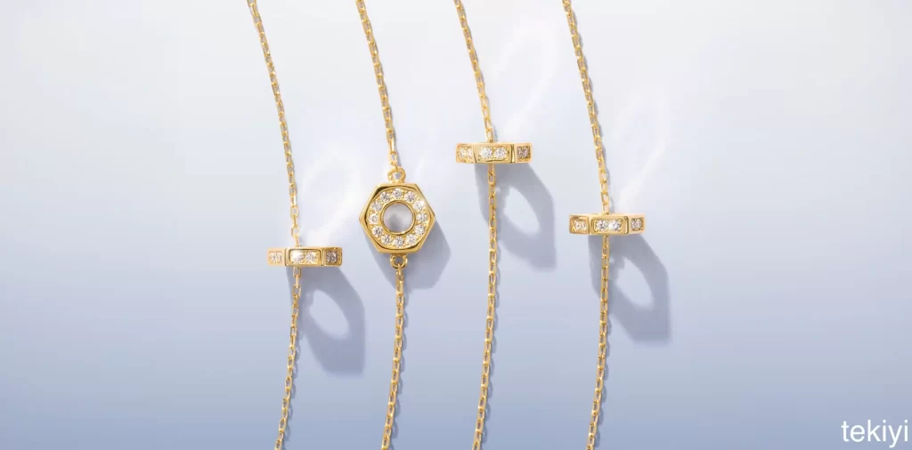 ruche 系列 18K 黄金/钻石项链